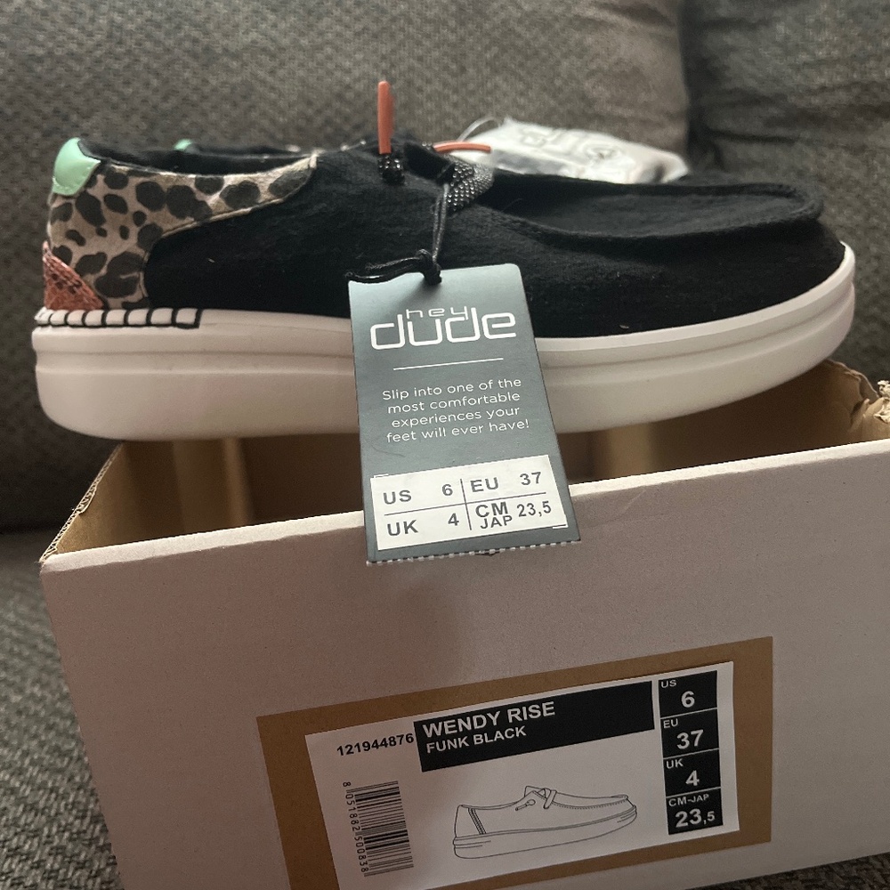 Brand new, never worn Hey Dude’s